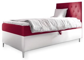 Тапицирано легло  ESME + топер, 100x200, fresh 8, десен