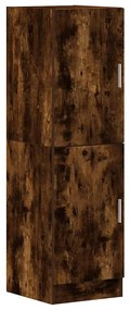 860116 vidaXL Кухненски шкаф, опушен дъб, 38x41,5x131,5 см, инженерно дърво