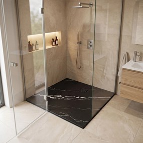 Корито за душ кабина Magnum CARRARA BLACK 90x90