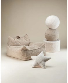 Светлокафяв детски пуф от букле Chair – Wigiwama