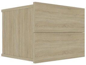 801059 vidaXL Нощно шкафче, дъб сонома, 40x30x30 см, инженерно дърво