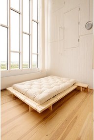 Кафяво нощно шкафче от масивен бор Japan – Karup Design