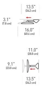 Стенно/козметично огледало със светлина/увеличително (5x) ø 20 cm Sensor – simplehuman