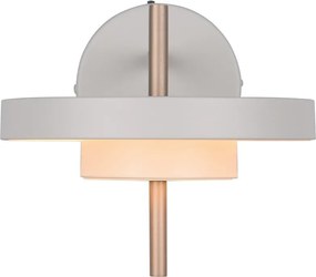 LED стенна лампа с огъваща се структура/затъмняваща се в цвят слонова кост ø 20 cm Keaton – Trio