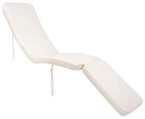 Бяла памучна възглавница за седалка за открит шезлонг Arrecife - House Nordic