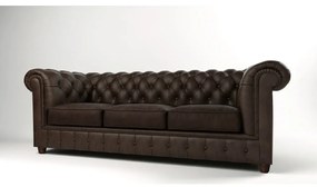 Тъмнокафяв кадифен диван 230 cm Cambridge - Ropez