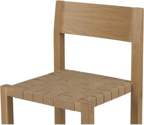 Трапезен стол за подреждане от масивен дъб в естествен цвят Toli – noo.ma