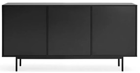 Черен нисък скрин 159x80 cm Sierra – Teulat