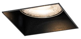 Комплект от 6 вградени прожектора черни GU10 50mm без рамка - Oneon