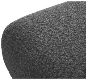 Тъмносива табуретка от плат букле Molino - Micadoni Home