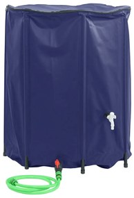 Резервоар за вода с кран, сгъваем, 1250 л, PVC