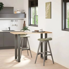 4013234 vidaXL Крака за бар маса, U-образни, 2 бр., антрацит, 50 x (100-101) см, стомана