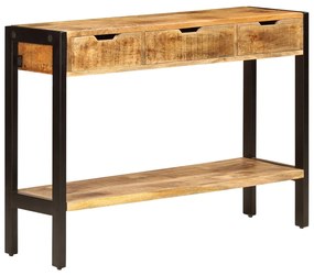 247406 vidaXL Бюфет с 3 чекмеджета, 110x35x75 см, мангово дърво масив