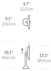 Козметично огледало със светлина/увеличително (5x) ø 20 cm Sensor – simplehuman