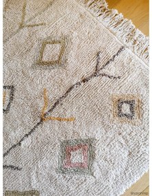 Бежов ръчно изработен памучен килим подходящ за пране 170x240 cm Kaarol Earth – Lorena Canals