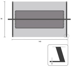 Черна метална градинска люлка Kari - Garden Pleasure