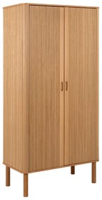 Гардероб от дъбов декор в естествен цвят 100x200x55 cm Langley – Actona