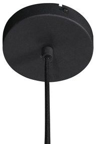 Японди висящ лампа черен с текстилен абажур 55см - Sable