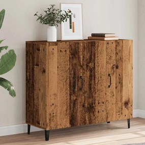 856892 vidaXL Сайдборд, старо дърво, 90x34x80 см, инженерно дърво