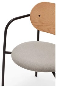 Сив трапезен стол в дъбов декор Eclipse - Teulat