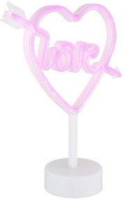 Globo 28066 - LED неонова настолна декорация ARMOR LED/2W/3xAA сърце