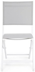 Бял градински стол метален Elin – Bizzotto