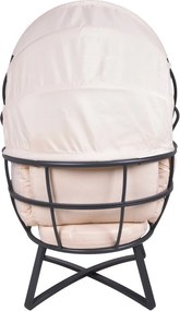 Бежово метално градинско кресло Delos – Garden Pleasure