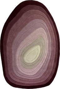 Лилав ръчно изработен вълнен килим 200x290 cm Puddle Ombre – Flair Rugs