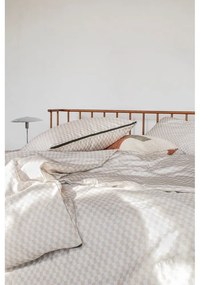 Бежово единично удължено спално бельо от памучен сатен 140x220 cm Mini – Mette Ditmer Denmark