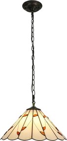 Brilagi - Тифани витражен полилей на верига FOLIA 1xE27/60W/230V диам. 40 см
