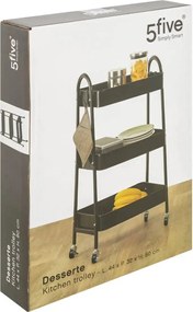 Кухненска количка 5five, Метал, 3 нива, Малка