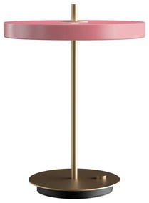 Розова LED затъмняваща се настолна лампа с метален абажур (височина 41,5 cm) Asteria Table – UMAGE