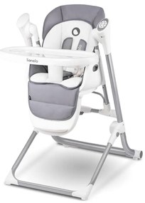 Lionelo - Детски стол за хранене NILES Сив 4xAA