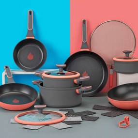 Протектори за тиган 3 бр Tasty Modern Cookware 678978, 3 размера, Филц, Черен/Сив