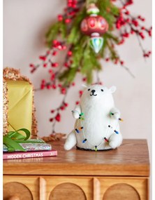 Бяла светлинна декорация Wally – Bloomingville