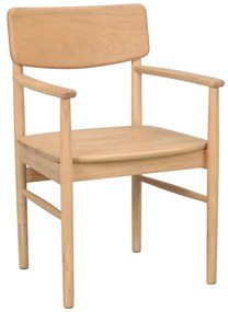 Трапезен стол от масивен дъб естествен Maidstone – Rowico