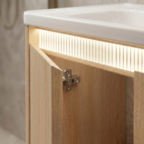 Комплект мебели за баня с мивка Sora DE07-70 Oak 70CM