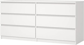 Бял скрин 154x76x50 cm Naia – Tvilum