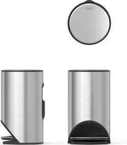 Кошче за боклук с педал от неръждаема стомана в блестящо сребрист цвят 10 l Arc – Joseph Joseph