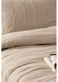 Бежов памучен комплект шалте и калъфки за възглавници 210x220 cm Sedef – Mijolnir
