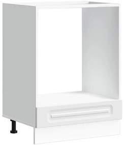 853517 vidaXL Шкаф за фурна, Kalmar, бял, инженерно дърво