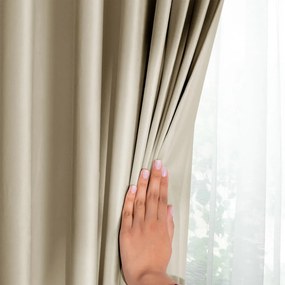 Кафяво/бежово dimout перде 140x245 cm Eyelets – Restilo