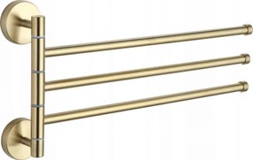 Mexen троен въртящ се закачалка за кърпи, златен - 7039243-50