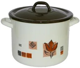 Емайлирана дълбока тенджера 5,25lt. декор RUSTICA - 2+39P/20 РЯ-(12-1722)