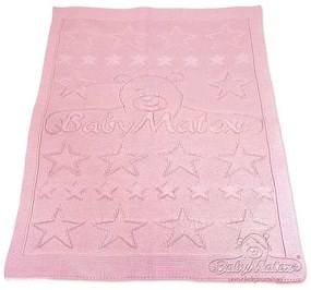 Baby Matex - Одеало плетено розово 75/100