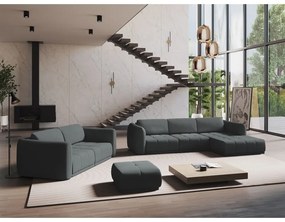 Тъмносив ъглов диван (десен ъгъл) Hoku – Makamii