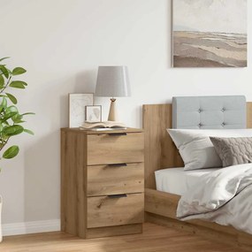 856934 vidaXL Нощно шкафче, дъб артизан, 40x36x65 см, инженерно дърво