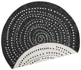 Черен килим за открито, ø 200 cm Bali - NORTHRUGS