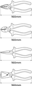 Комплект клещи и отвертки 1000V, 7 бр. 01-235
