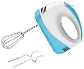 Ръчен миксер SAPIR SP 1110 AB, 150W, 5 скорости, 4 бъркалки, Бял/син